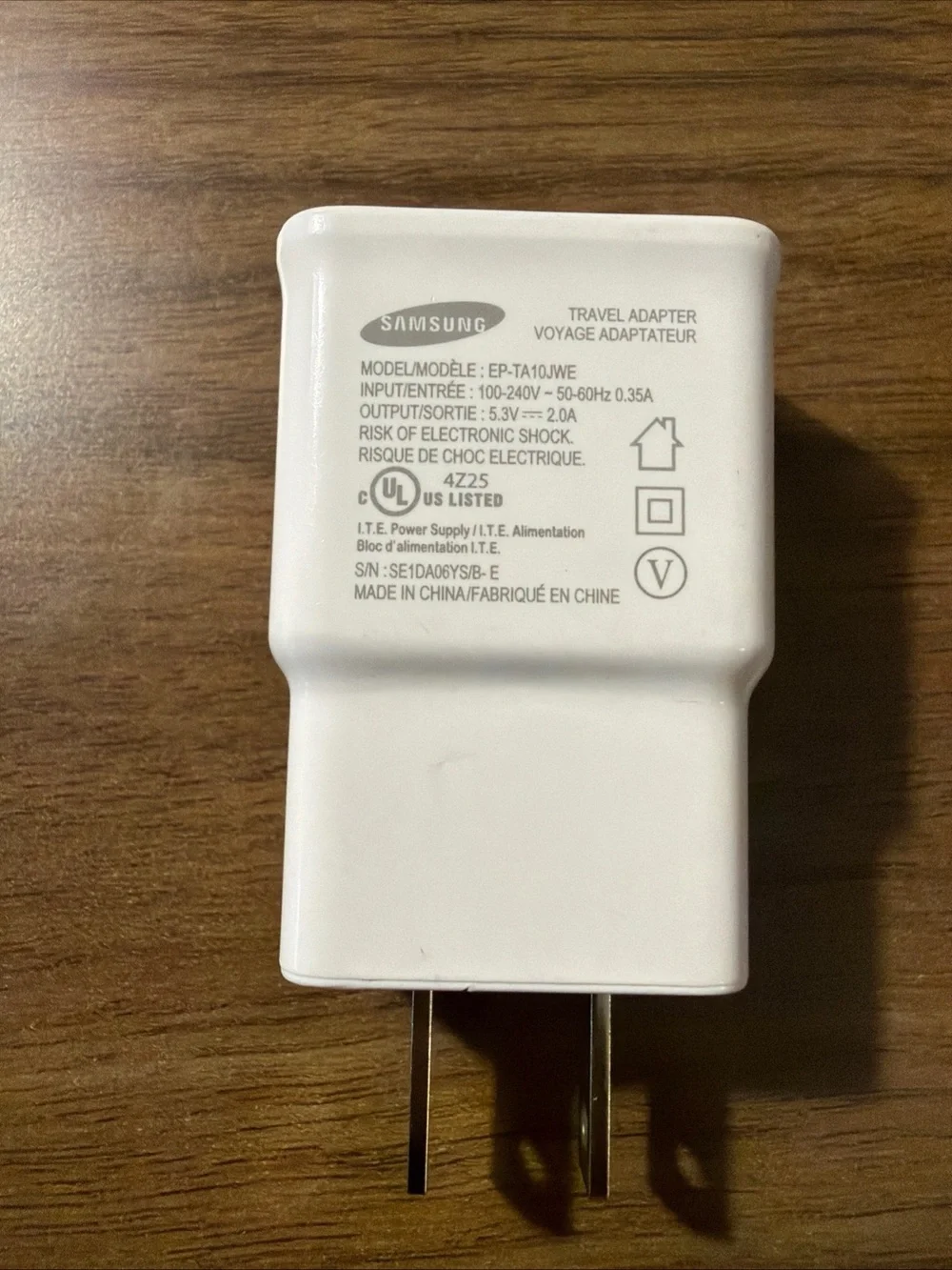 Samsung Travel Adapter EP-TA10JWE White Wall Charger